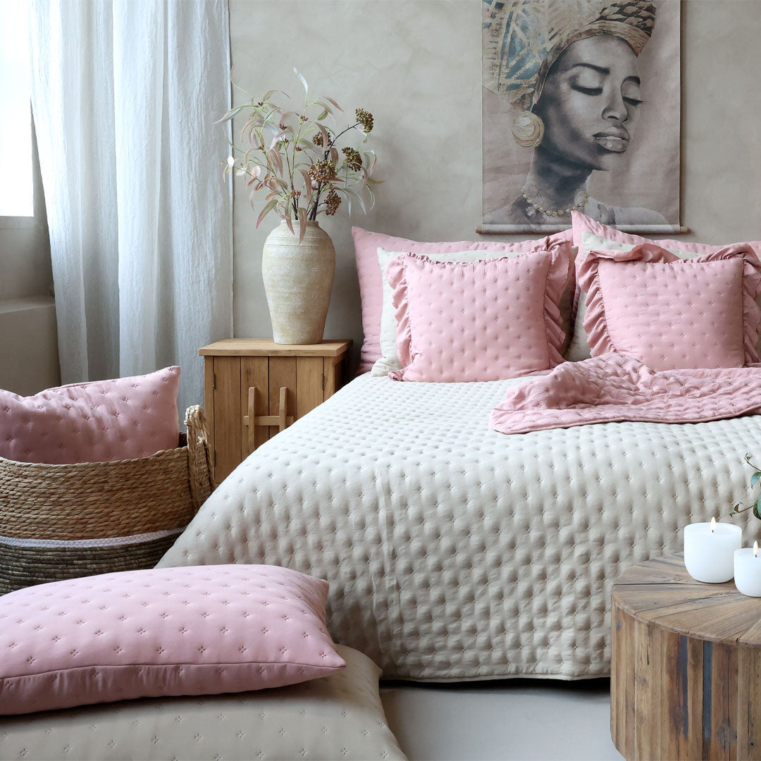 Aix Soft Kissenbezug – Old Rose – 60 × 90 cm