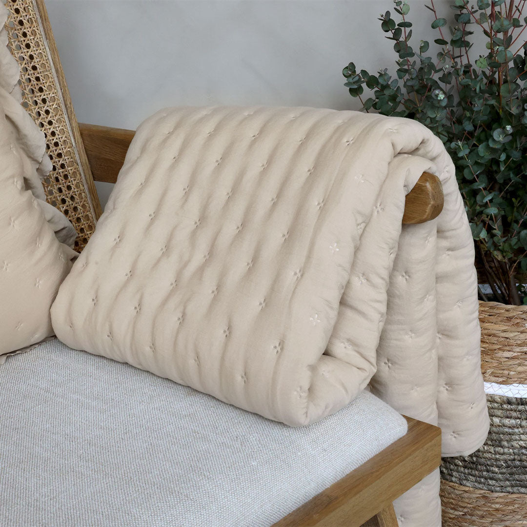 Aix Soft Quilt – Leinen – 130 × 180 cm