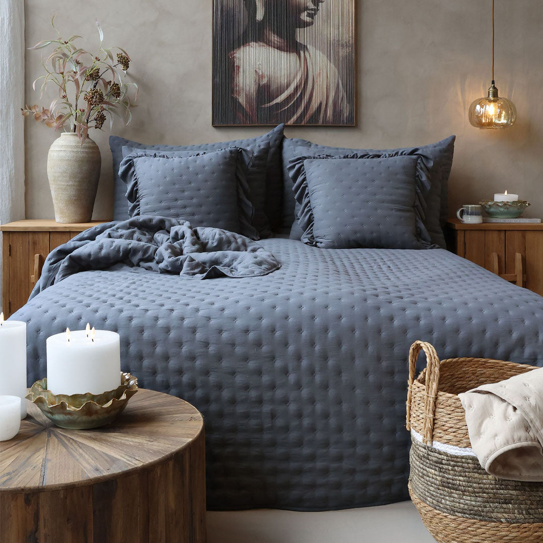 Aix Soft Quilt Tagesdecke – Midnight – 240 × 260 cm
