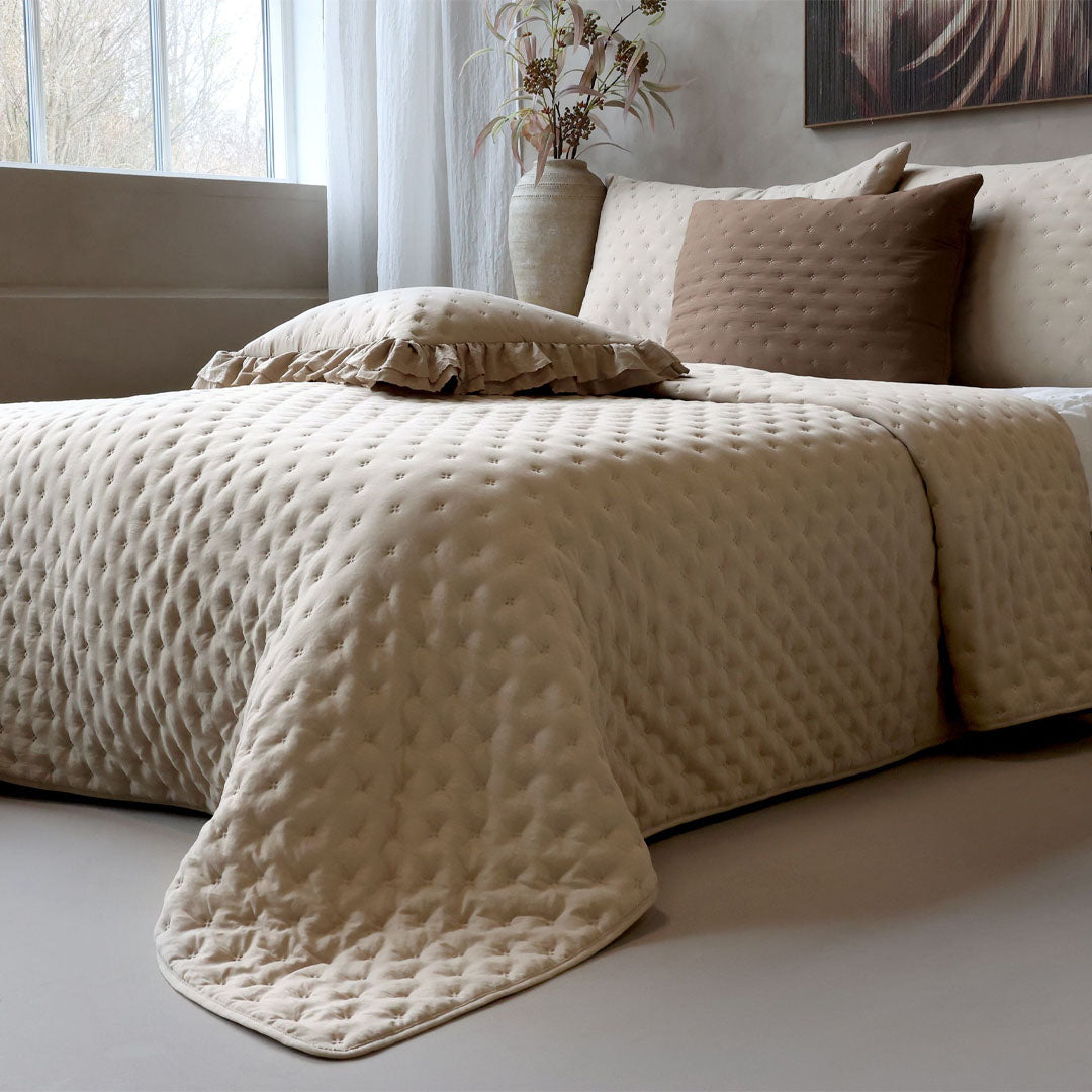 Aix Soft Quilt Tagesdecke – Leinen – 240 × 260 cm