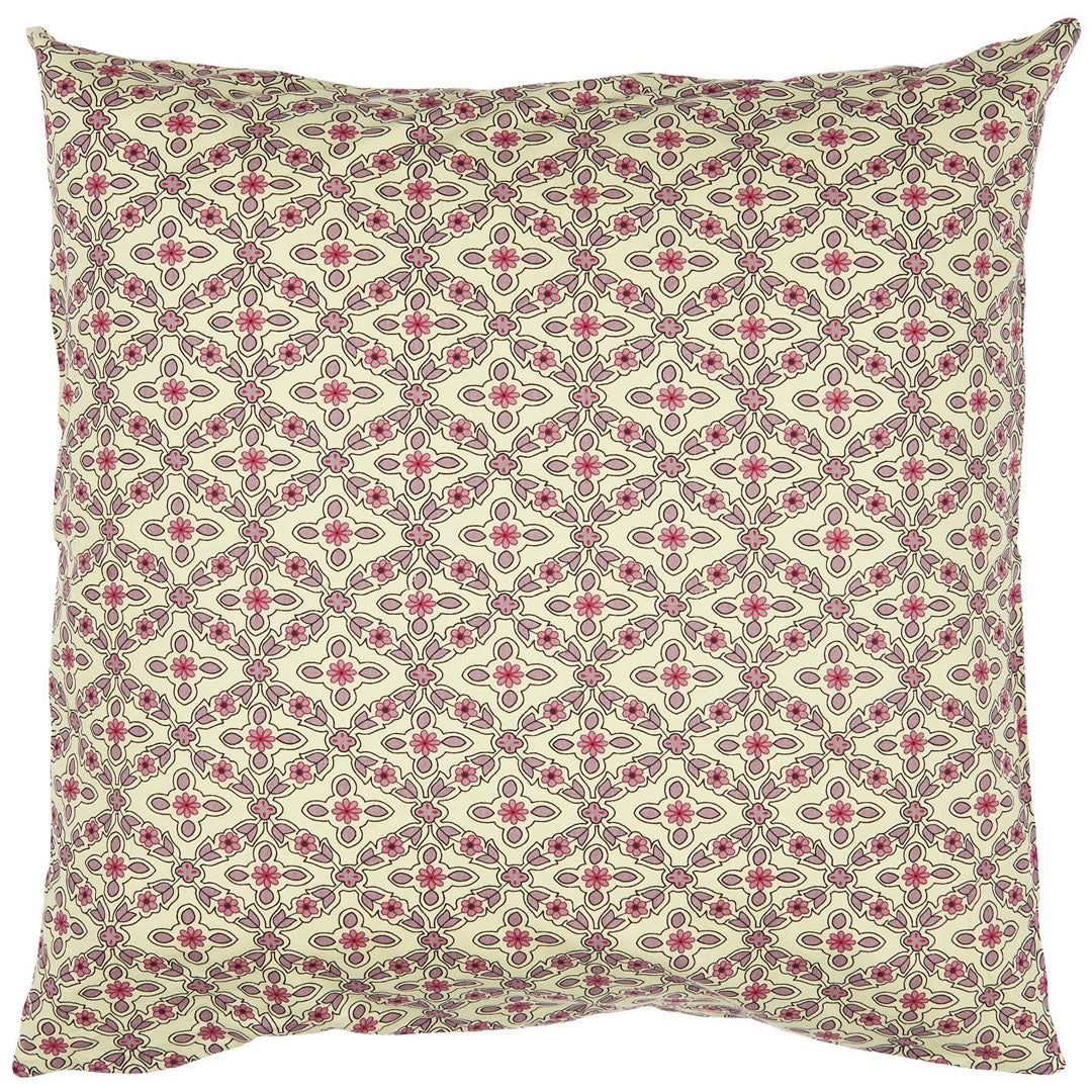 Ib Laursen – Kissenbezug Ariana mit himbeerfarbenem und lilafarbenem Karomuster 50 x 50 cm
