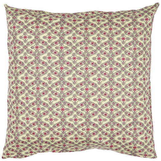 Ib Laursen – Kissenbezug Ariana mit himbeerfarbenem und lilafarbenem Karomuster 50 x 50 cm
