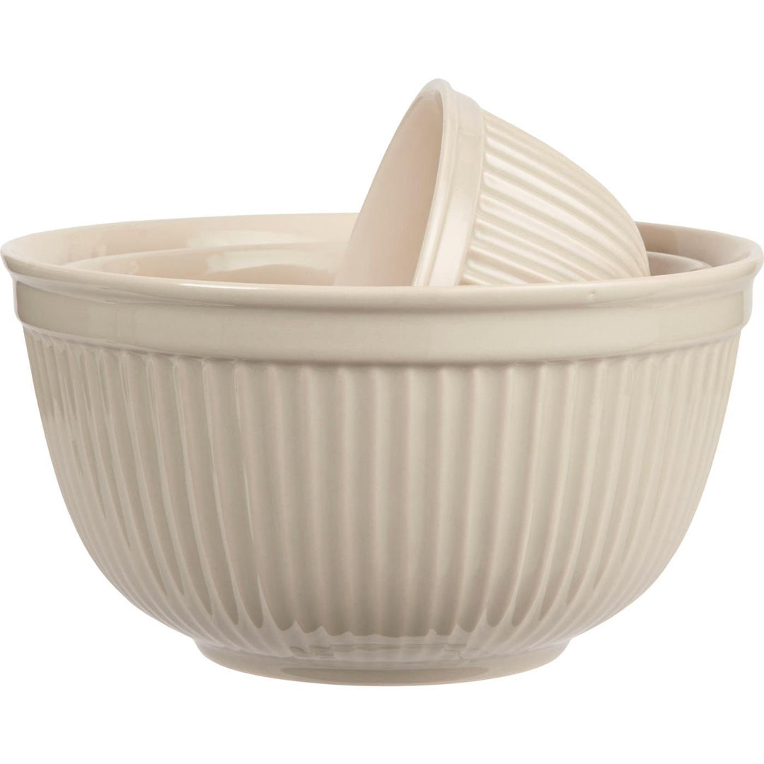 Ib Laursen – Mynte Schüsselset aus Steinzeug in Latte – 3-teiliges Set