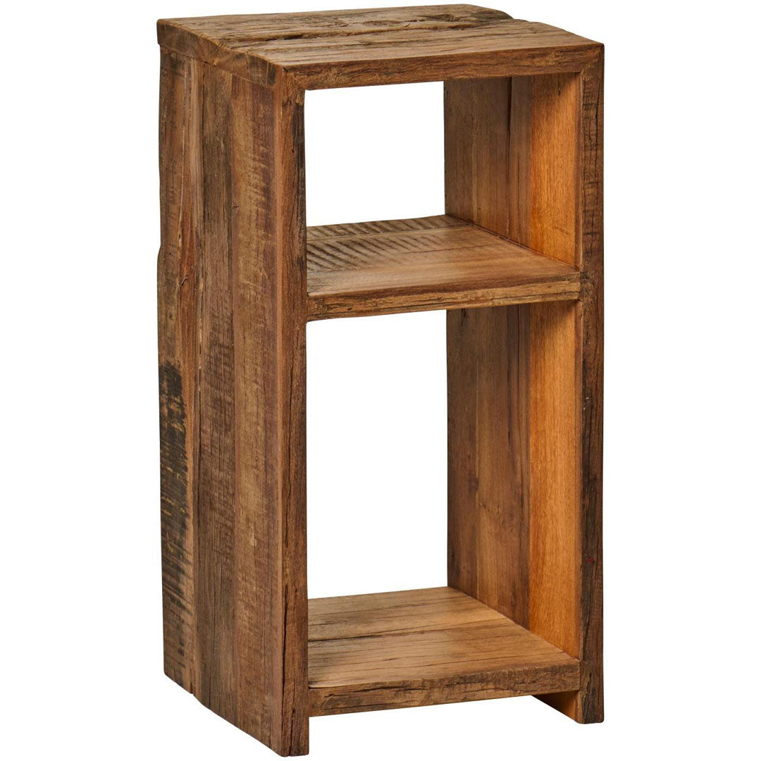 Ib Laursen – UNIKA Beistelltisch aus recyceltem Holz – Höhe 60 cm