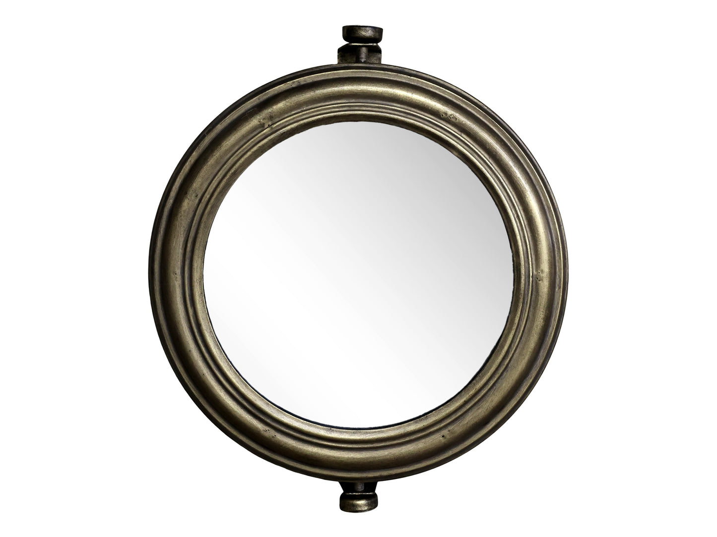Chic Antique – Spiegel H35/L42/B9 cm, Antik-Messing