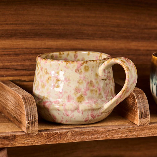 Ib Laursen - Becher mit Henkel Kalmar – Farbspiel in Rosa und Braun