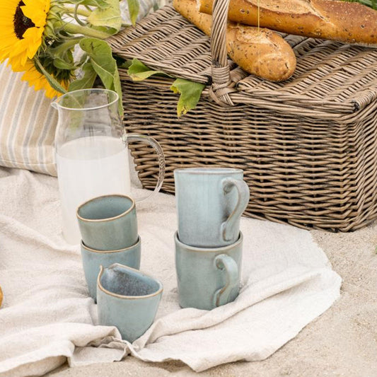 Ib Laursen – Becher mit Henkel Light Blue Dunes
