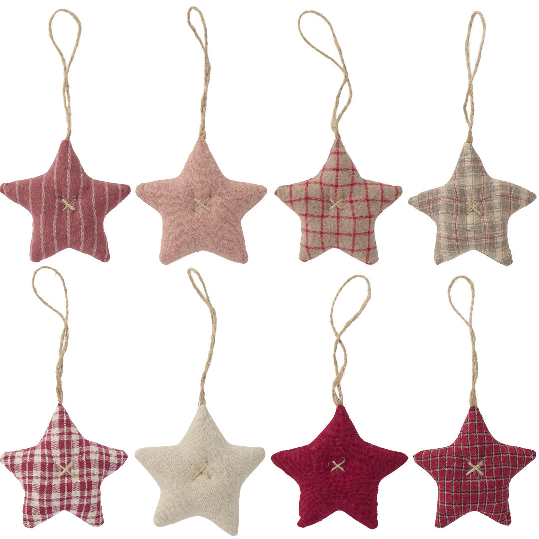 Ib Laursen – Stoffsterne 8 Stück – My Nostalgic Christmas