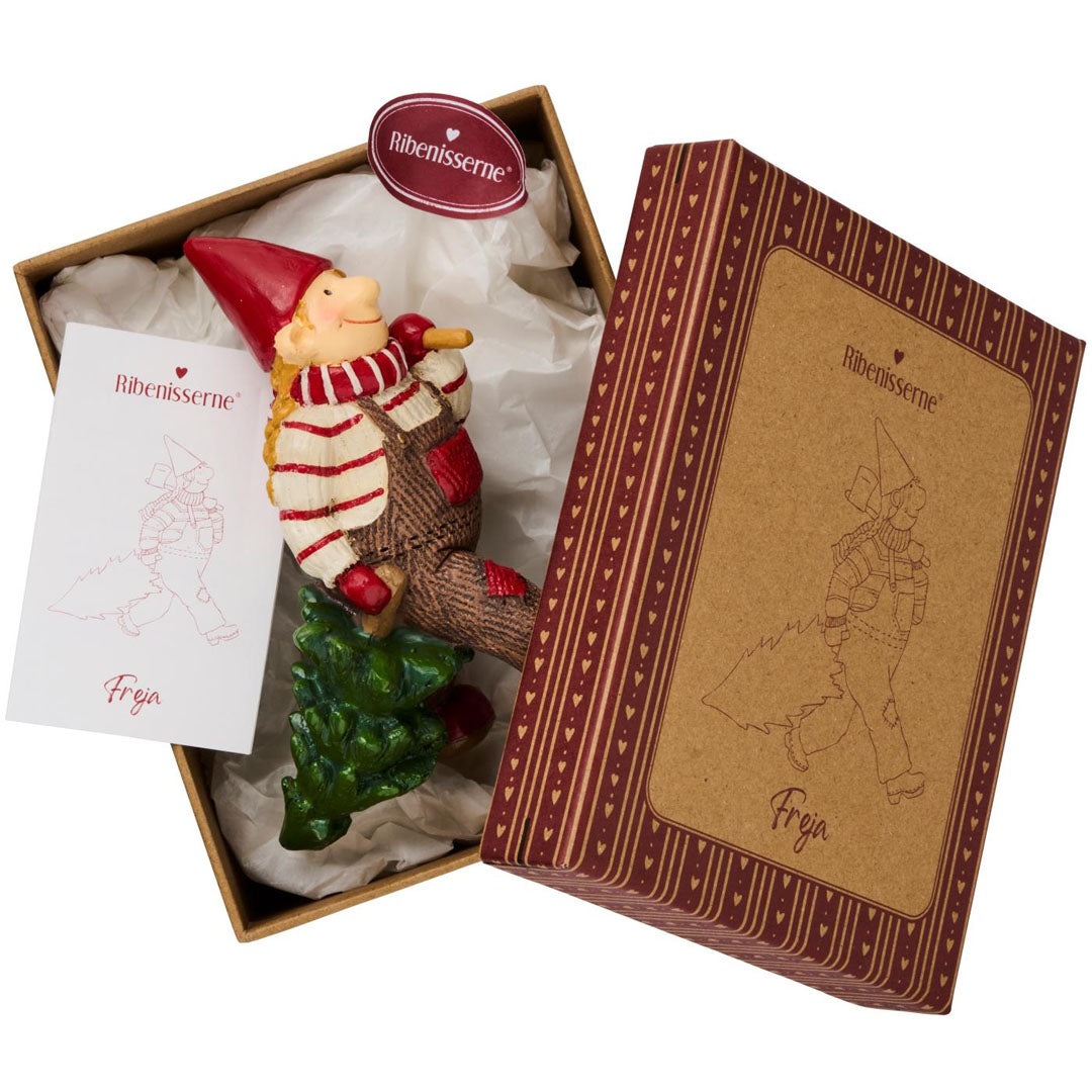 Ib Laursen – Ribe-Wichtel Freja mit Weihnachtsbaum