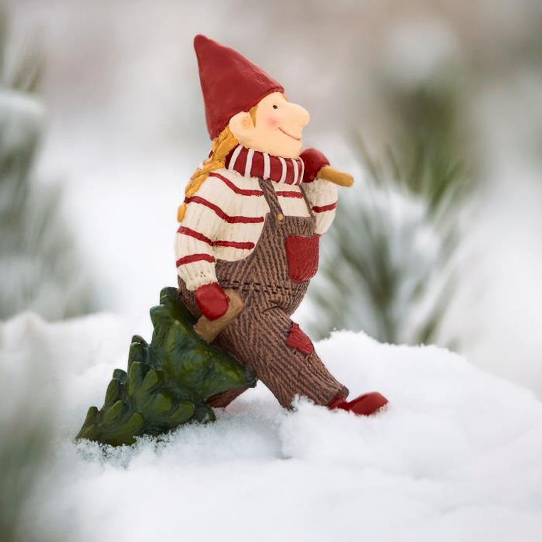 Ib Laursen – Ribe-Wichtel Freja mit Weihnachtsbaum