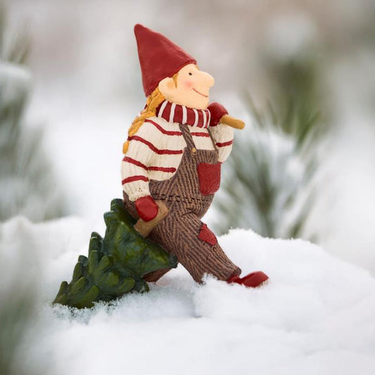 Ib Laursen – Ribe-Wichtel Freja mit Weihnachtsbaum