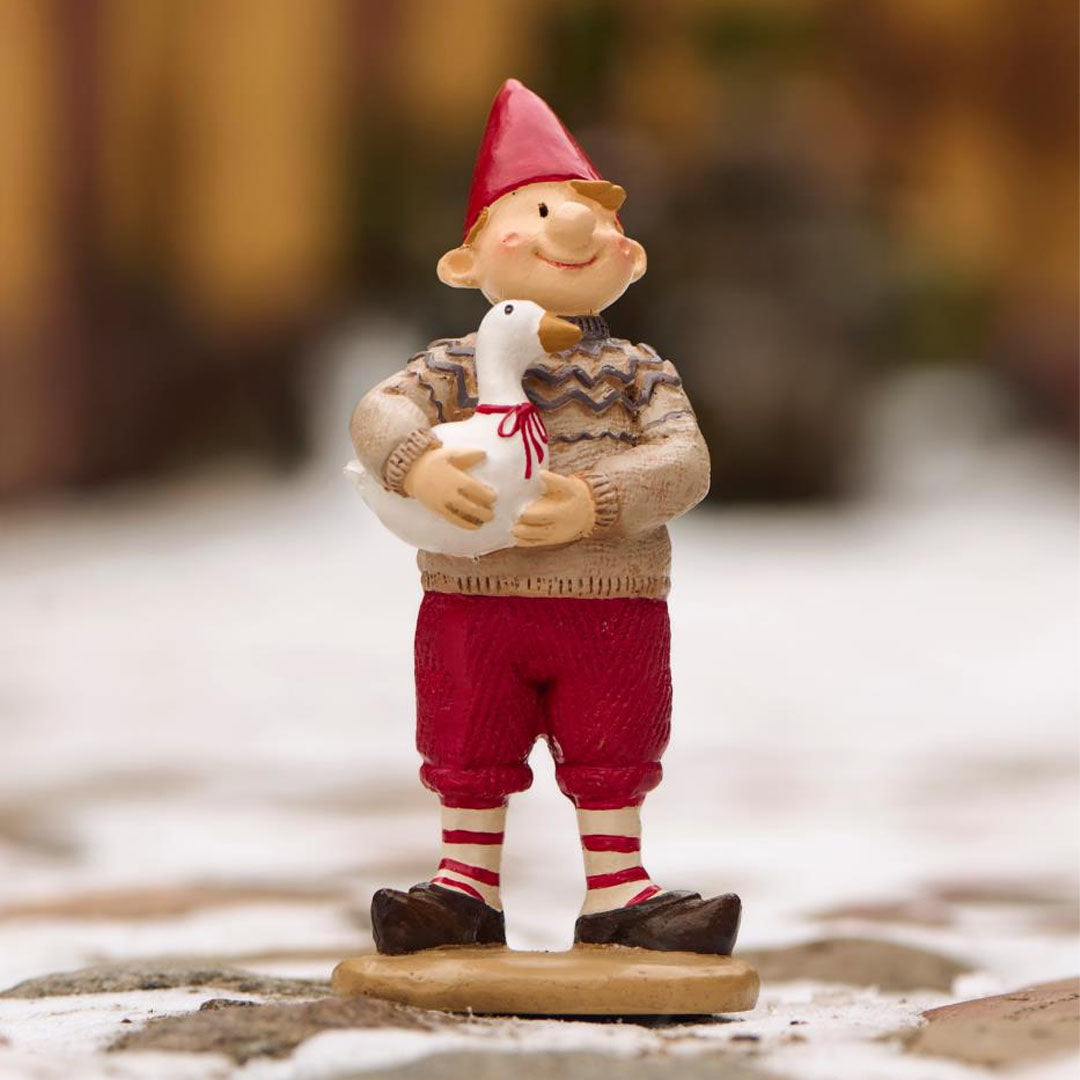 Ib Laursen – Ribe-Wichtel Sigurd mit der Gans Gertrud