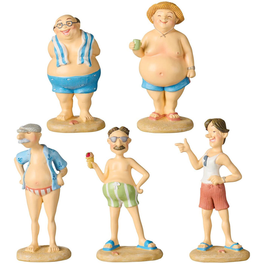 Ib Laursen – Strandkönige – Männer in Badebekleidung · 5 Figuren