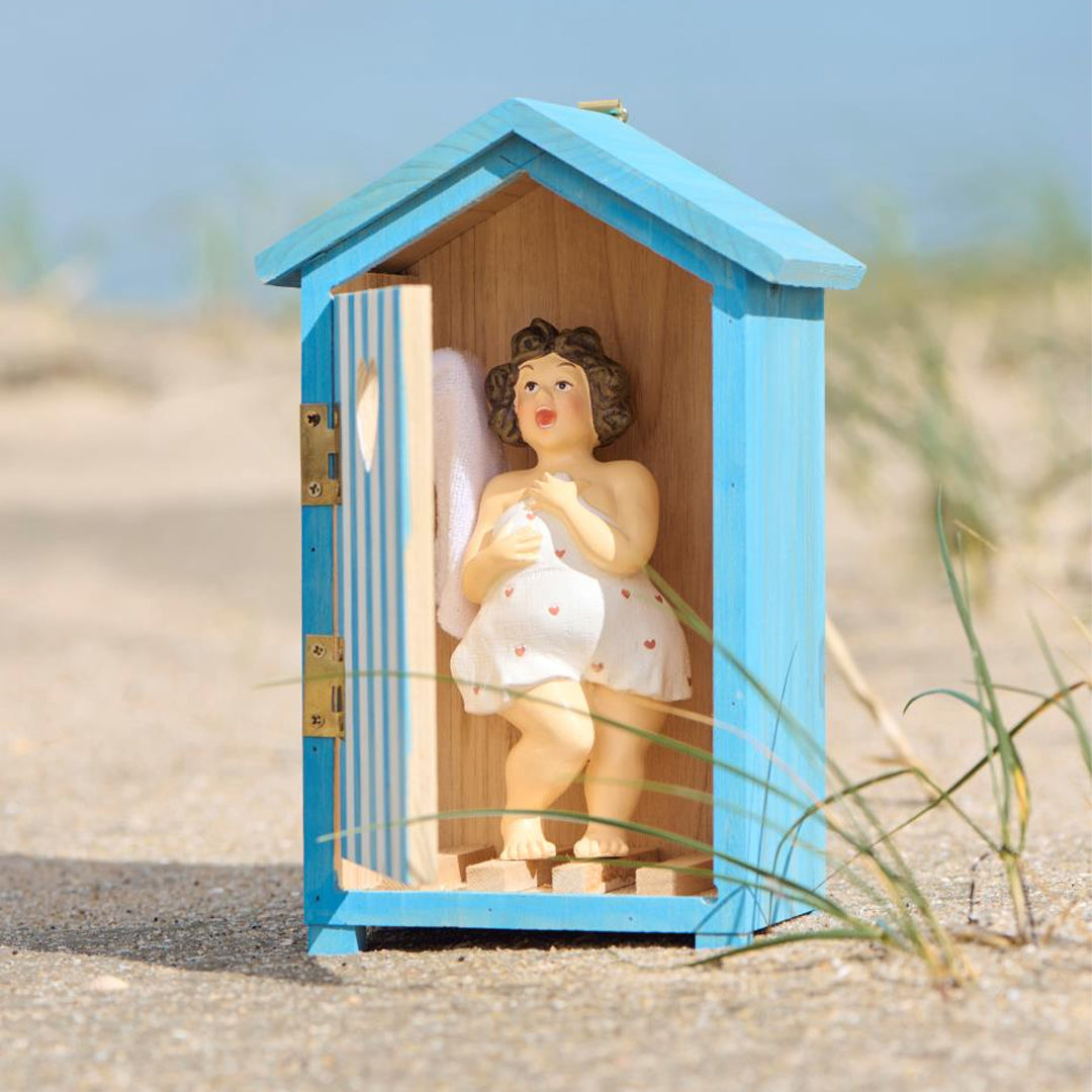 Ib Laursen – Badehaus mit Dame im Inneren