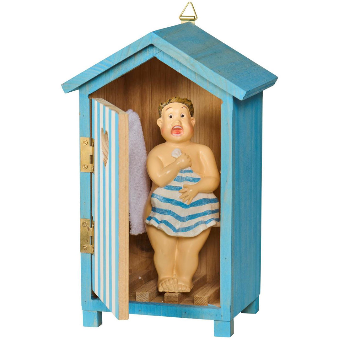 Ib Laursen – Badehaus mit Mann im Inneren