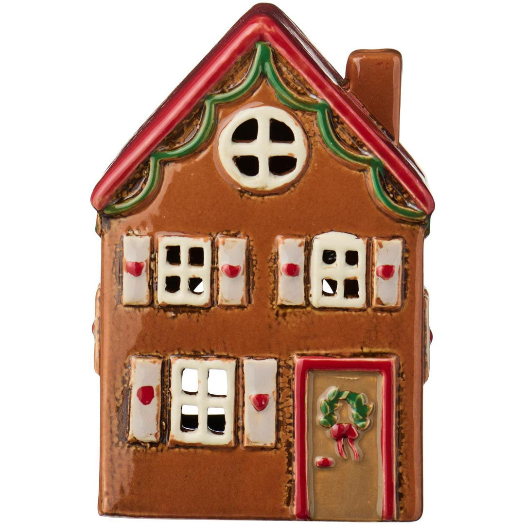 Ib Laursen – Teelichthaus Stille Nacht mit Türkranz