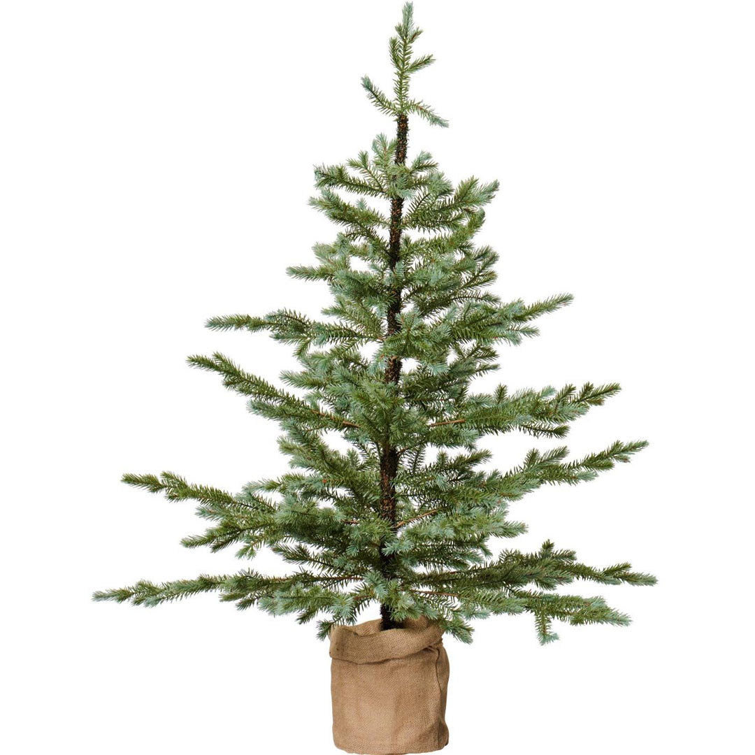 Ib Laursen - Tannenbaum künstlich im Jutesack - 125 cm - Klein