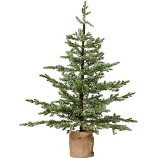 Ib Laursen - Tannenbaum künstlich im Jutesack - 125 cm - Klein