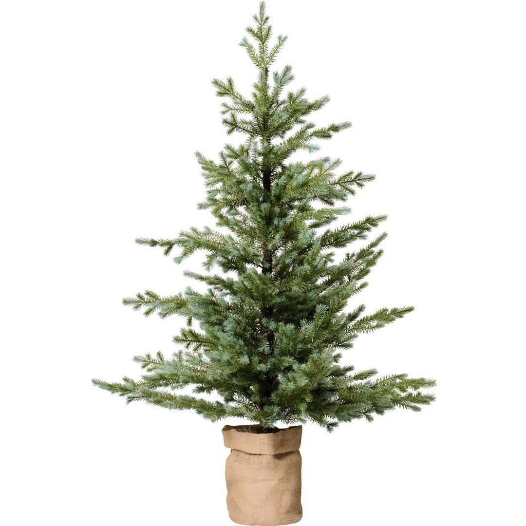 Ib Laursen - Tannenbaum künstlich im Jutesack - 155 cm - Groß
