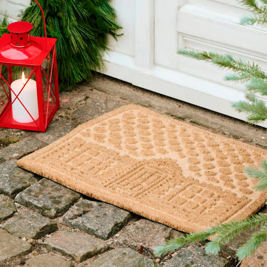 Ib Laursen - Fußmatte mit eingepresstem Weihnachts-Haus