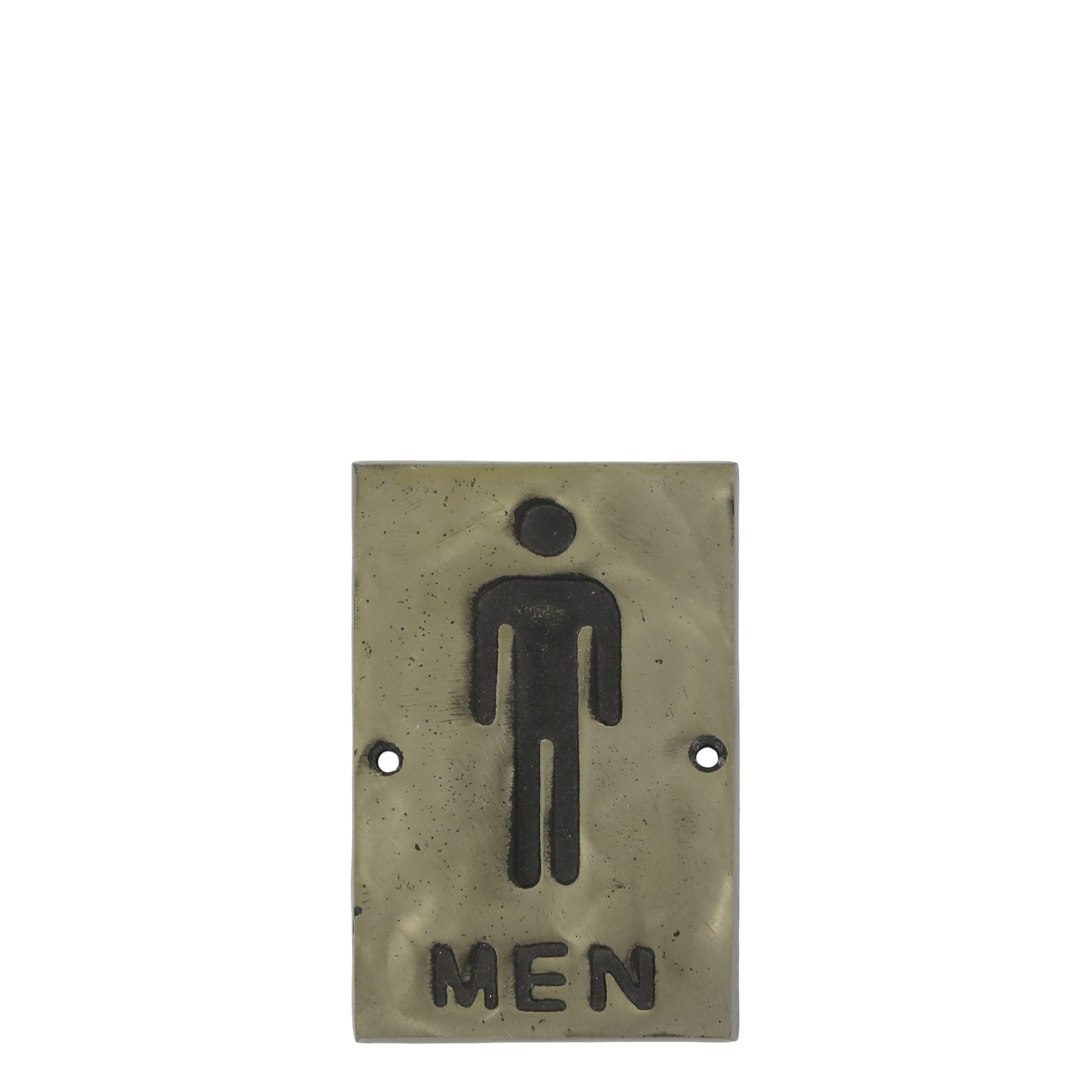Chic Antique – Schild „Men“ H14/L9/B1,5 cm, Antik-Messing