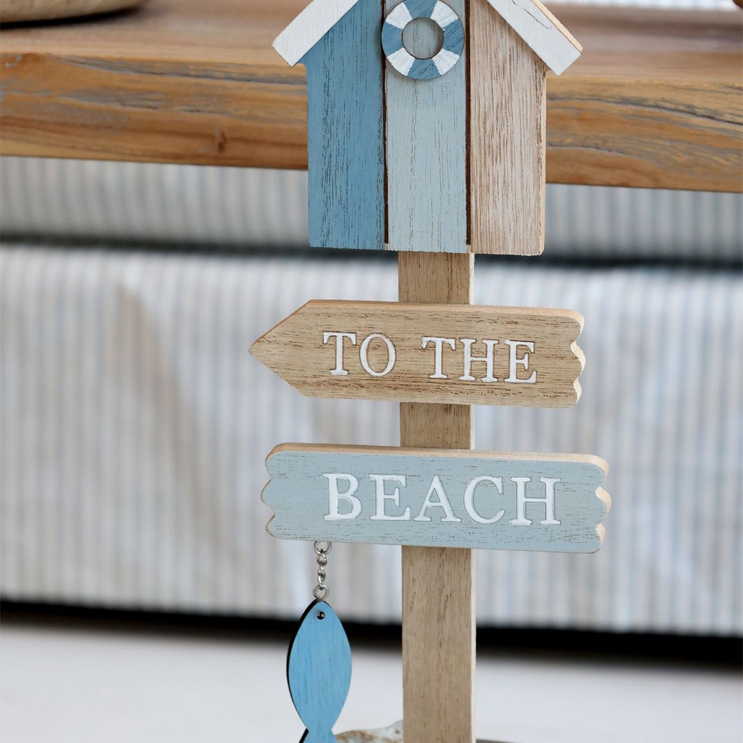 Chic Antique – Schild „To the Beach“