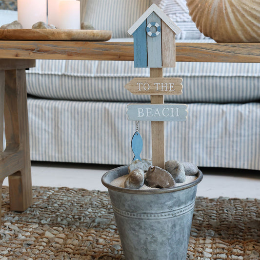 Chic Antique – Schild „To the Beach“