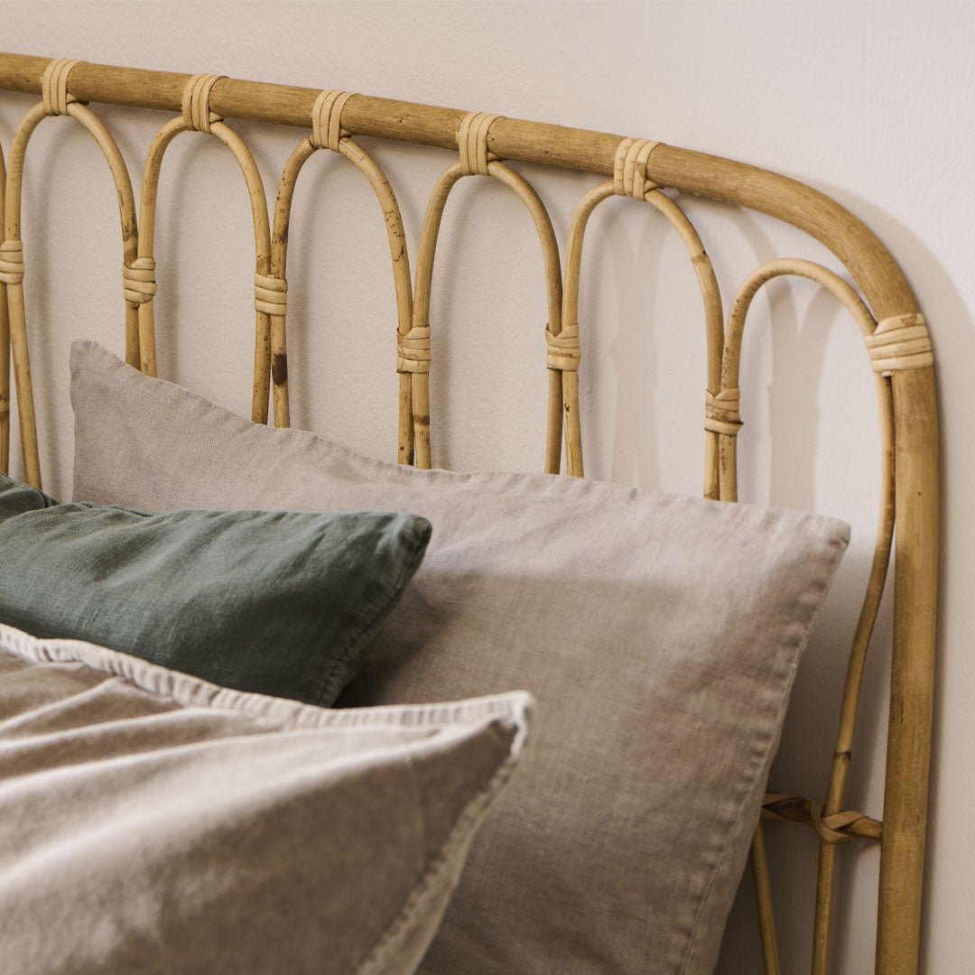 Ib Laursen – Bettkopfteil Rattan