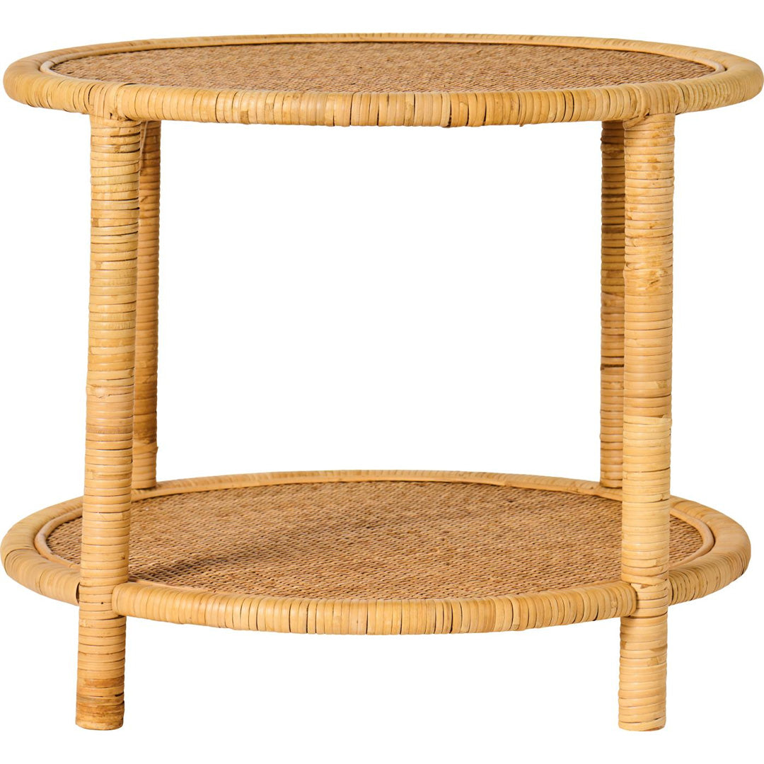 Ib Laursen - Tisch mit geflochtenen Tischplatten und 4 Beinen Rattan