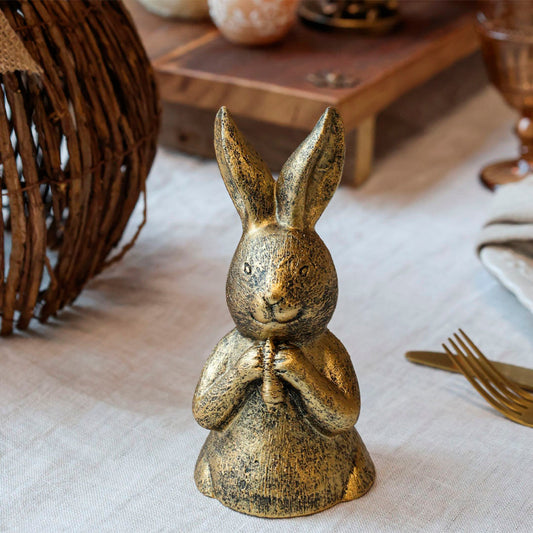 Chic Antique - Hase mit Karotte – Antik-Messing
