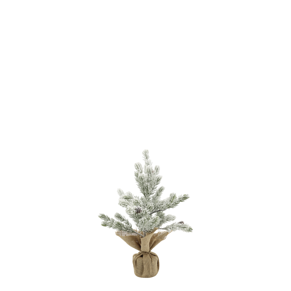 Chic Antique – Fleur Tannenbaum mit Schnee und Tannenzapfen | H42 / Ø25 cm – Grün