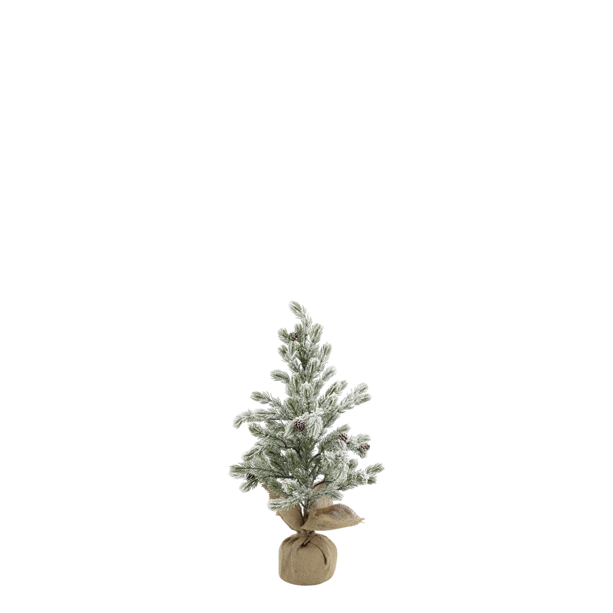 Chic Antique – Fleur Tannenbaum mit Schnee und Tannenzapfen | H54 / Ø30 cm – Grün