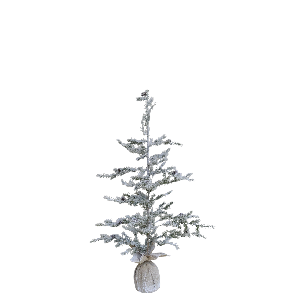 Chic Antique – Fleur Tannenbaum mit Tannenzapfen und Schnee | H120 / Ø55 cm – Grün