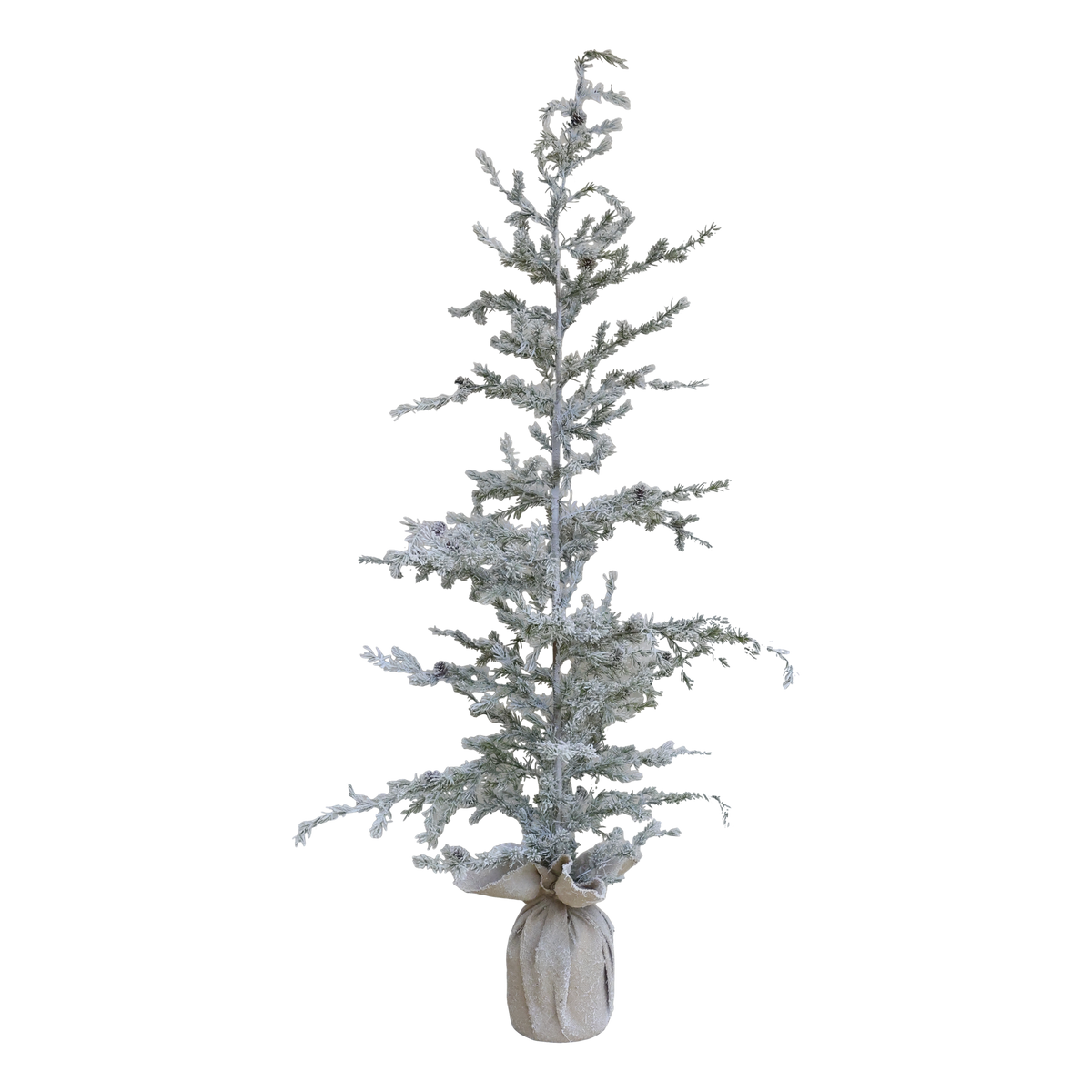 Chic Antique – Fleur Tannenbaum mit Tannenzapfen und Schnee | H180 / Ø65 cm – Grün