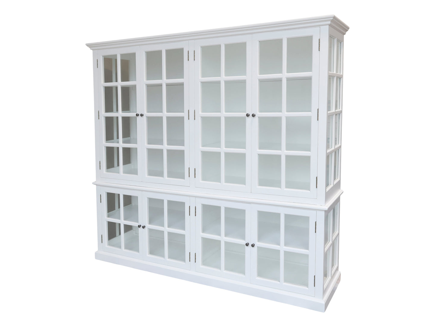 Chic Antique – Marseille Vitrinenschrank Weiß – 8 Glastüren – 220 cm