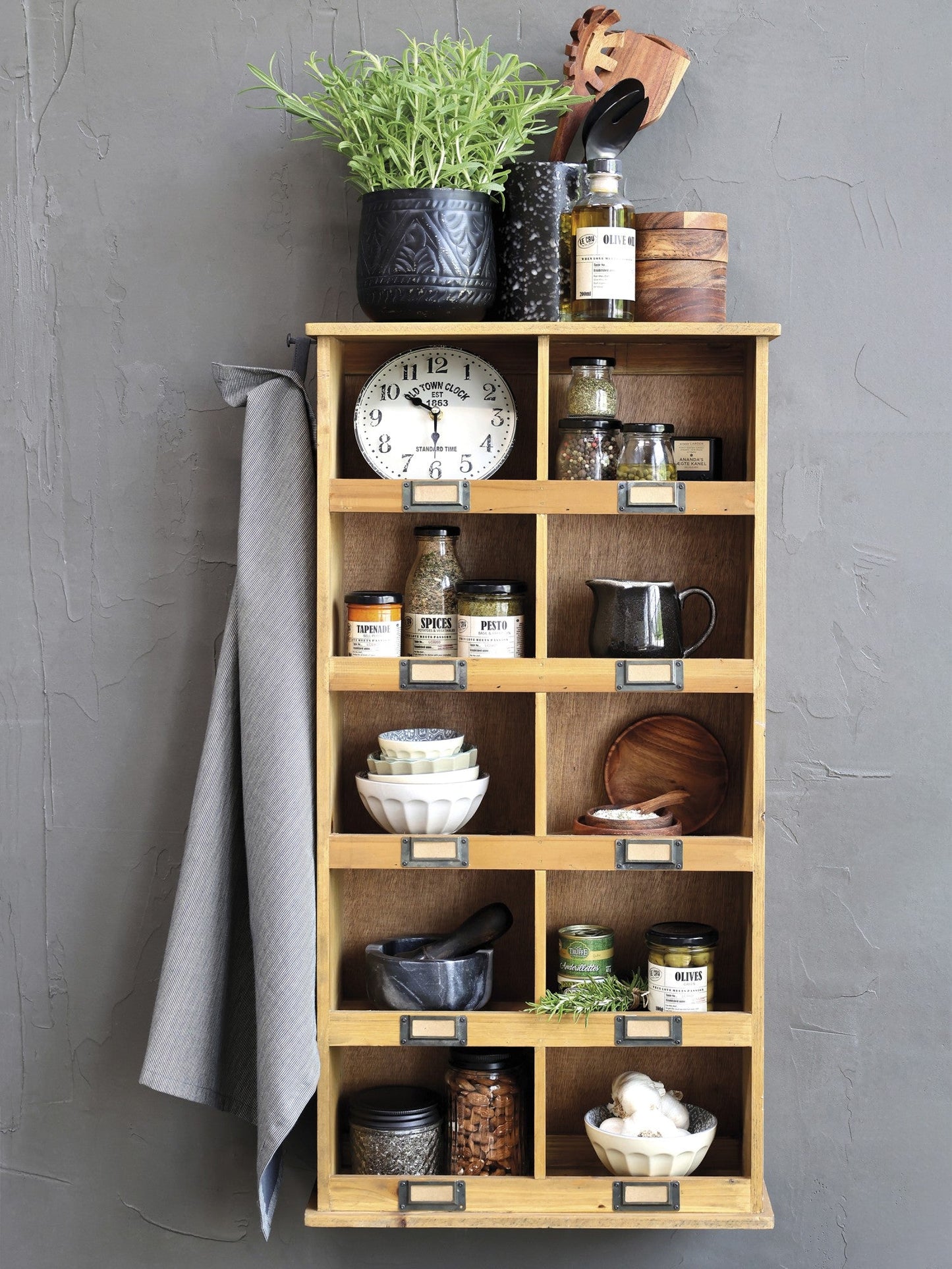 Chic Antique - Sortierregal mit 10 Fächern