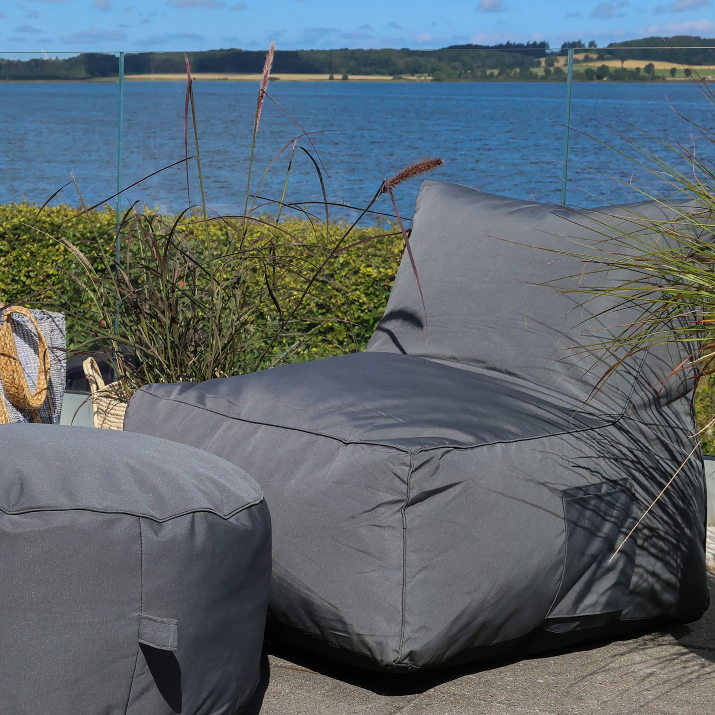 Chic Antique – Outdoor Loungesessel in Anthrazit