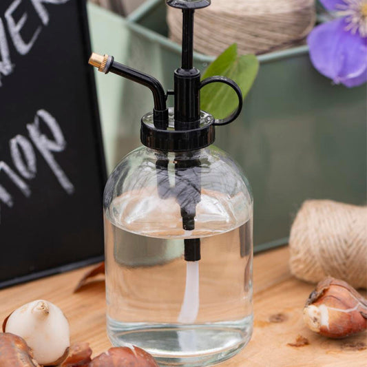 Zerstäuber – Glas mit schwarzem Aufsatz, 300 ml