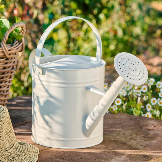 Gießkanne mit Brause und zwei Griffen – Kiesel (Kit), 6,3 Liter