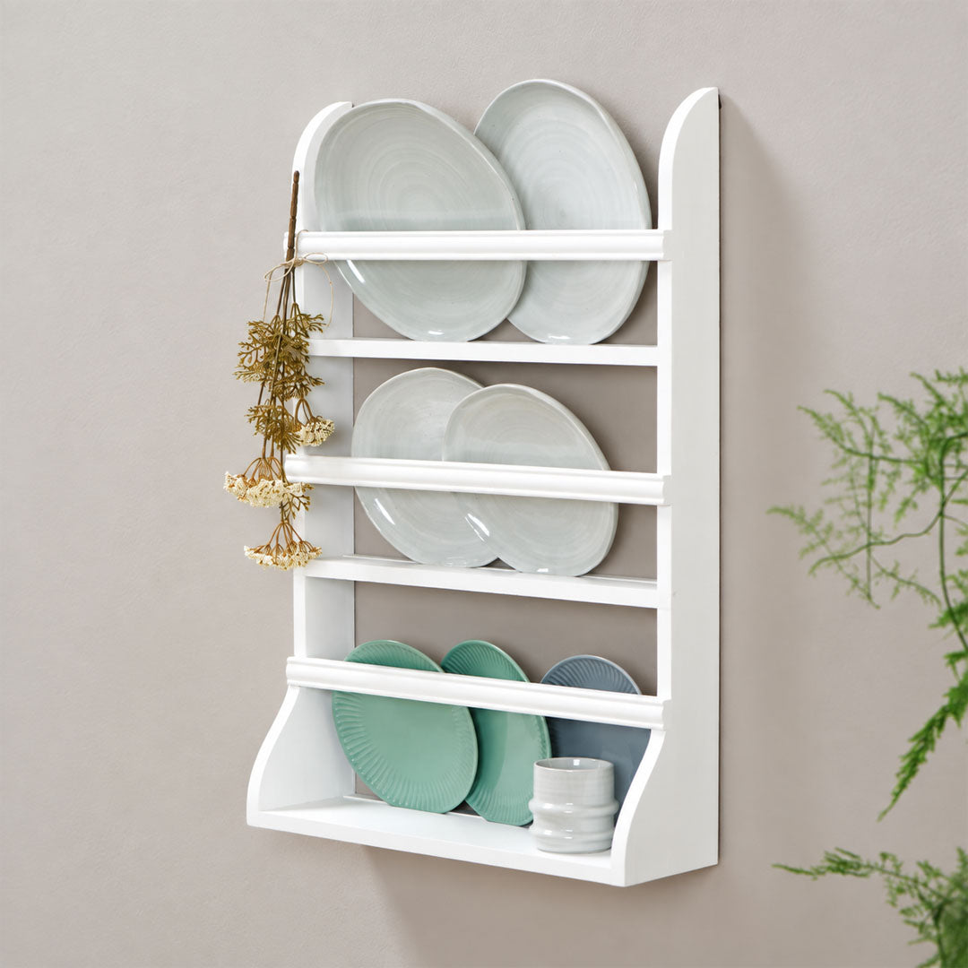Ib Laursen – Tellerregal Gilleleje mit 3 Regalböden – 50 x 75,5 x 15 cm