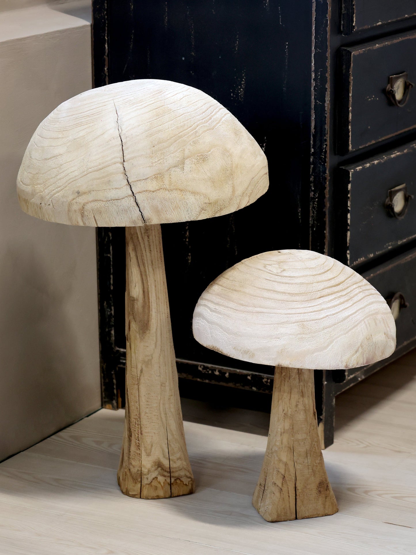 Chic Antique – Kleine Dekorative Pilz, H40/Ø30 cm, Natur