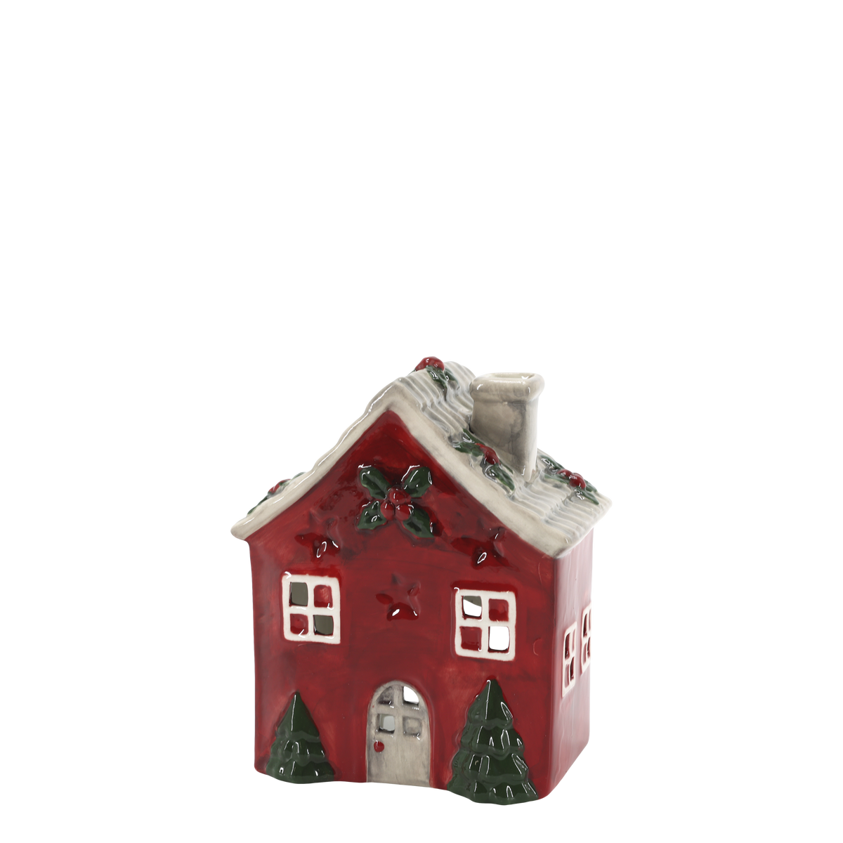 Chic Antique – Chamonix Haus für Teelichter – H16,5 × L13,5 × B9 cm – Cherry