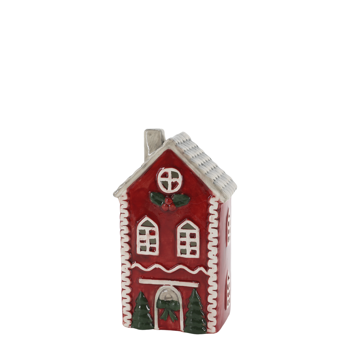 Chic Antique – Chamonix Haus für Teelichter – H18,5 × L10 × B8 cm – Cherry