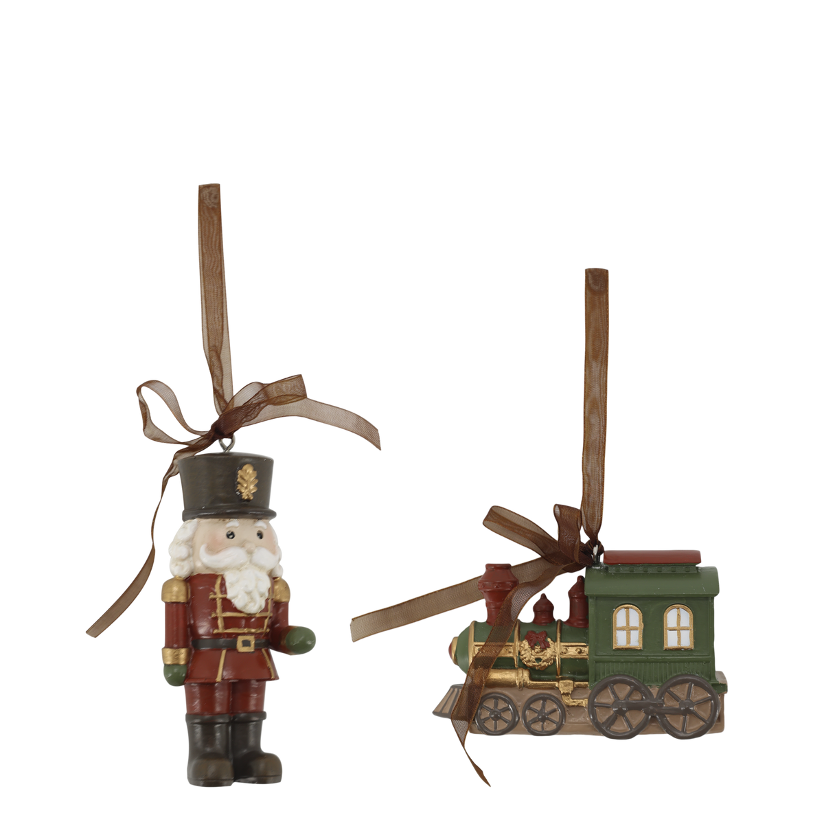 Chic Antique – Noël Anhänger 2er-Set – H10/Ø3 cm – Kirschrot