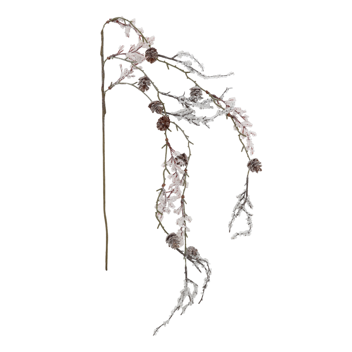 Chic Antique – Bereifter Dekozweig mit Tannenzapfen | H100 cm
