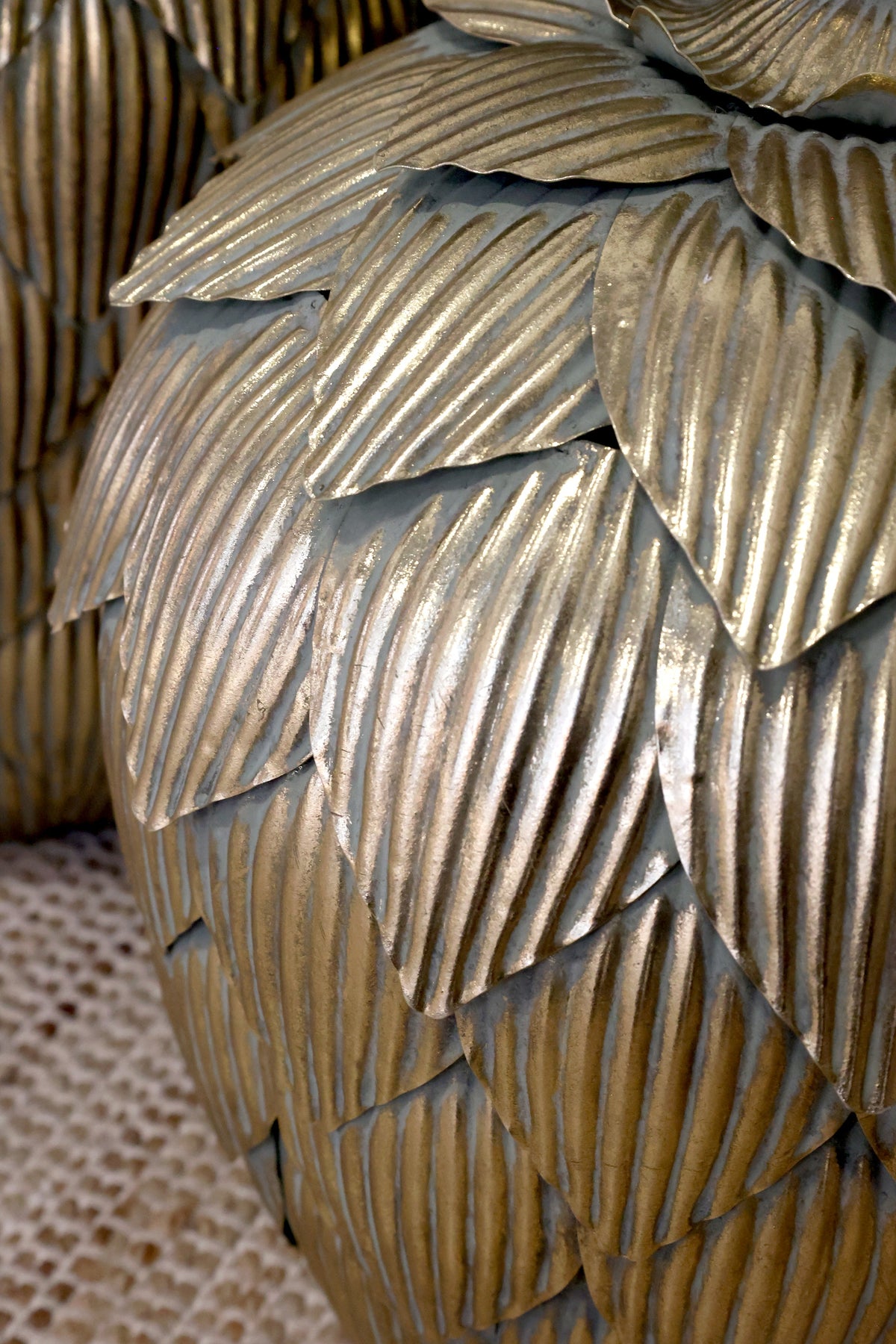 Chic Antique – Vire Zapfen – H56/Ø37 cm – Antik Messing, Groß