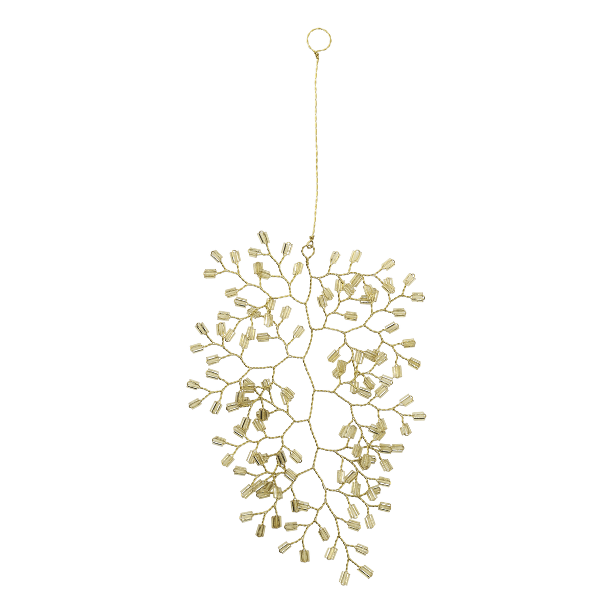 Chic Antique – Anhänger mit Perlen – H13/L10 cm – Champagner