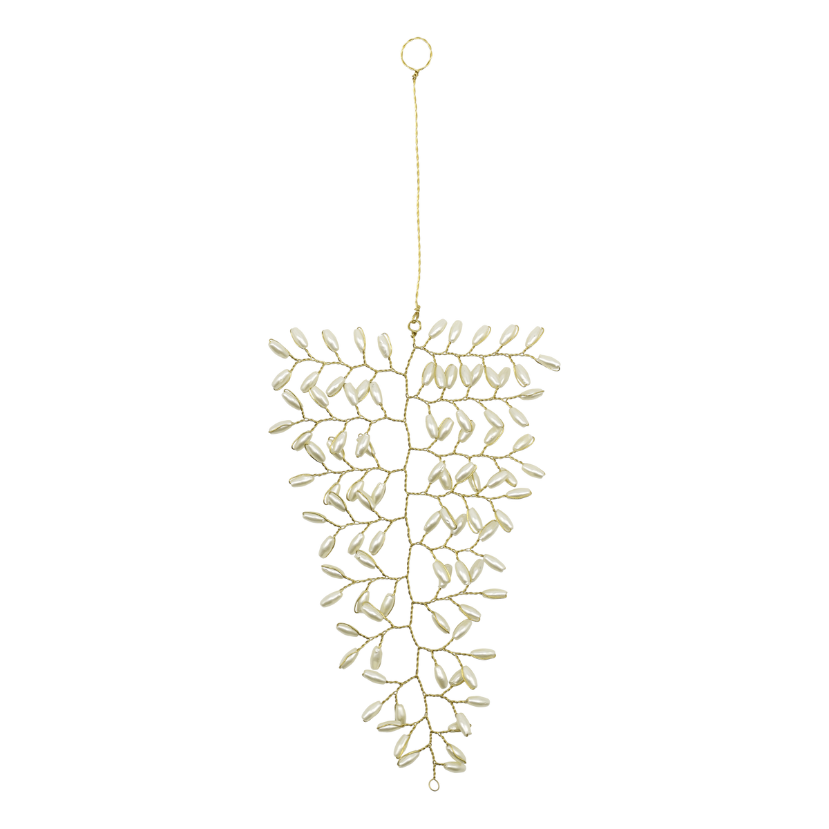 Chic Antique – Anhänger mit Perlen – H13/L10 cm – Creme