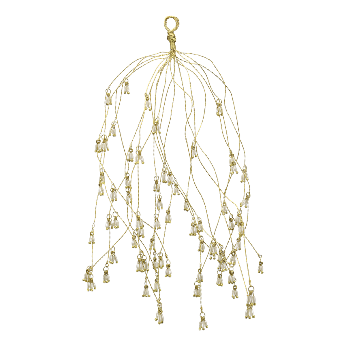 Chic Antique – Mistelzweig mit Perlen und 20 Zweigen – H29 cm – Creme