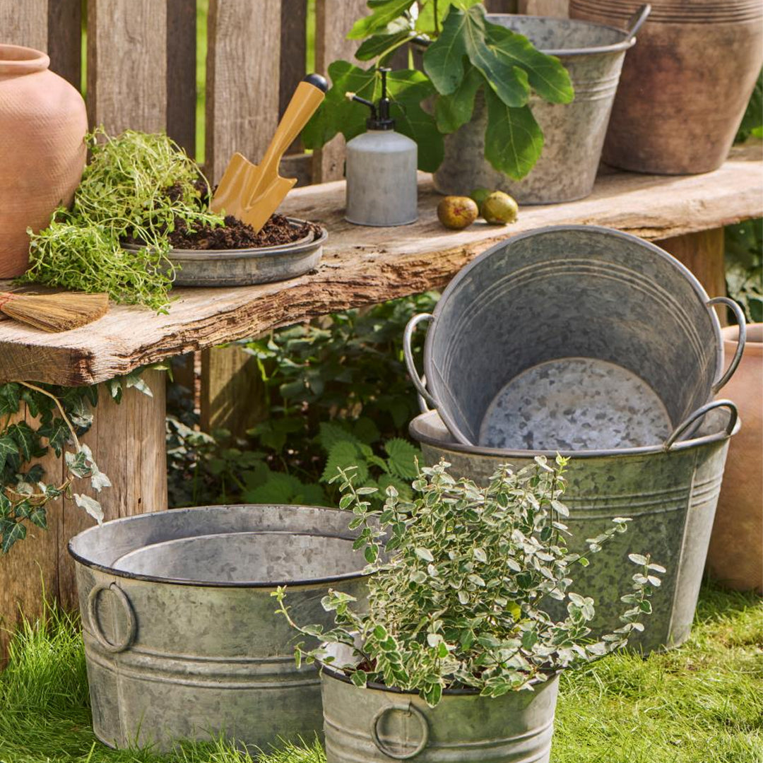 Ib Laursen – Kerzentablett-Set, 2-teilig – rund mit Rand, Urban Garden